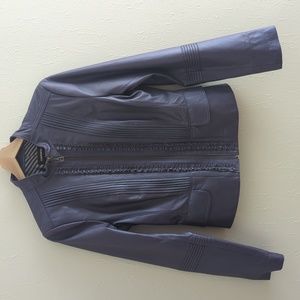 Danier Genuine Leather Purple Jacket